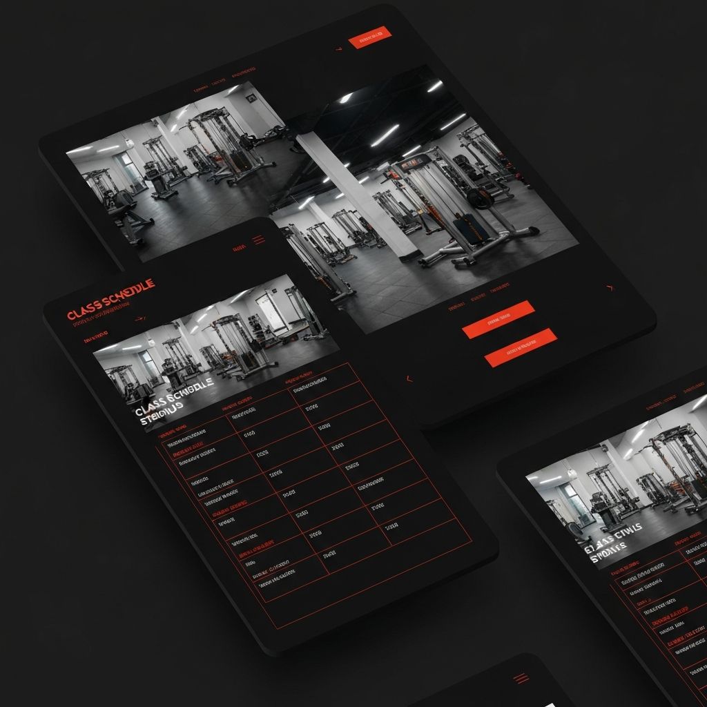 Screenshot of Pulse Fitness website